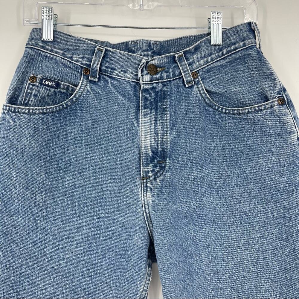 RARE Upside Down Label Vintage Lee Mom 90s Jeans 24" Waist - Picture 14 of 16